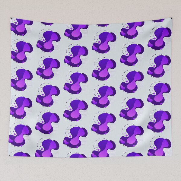 Item preview, Blue and Purple Geometric Art designed and sold by CharlottePlaceArt.