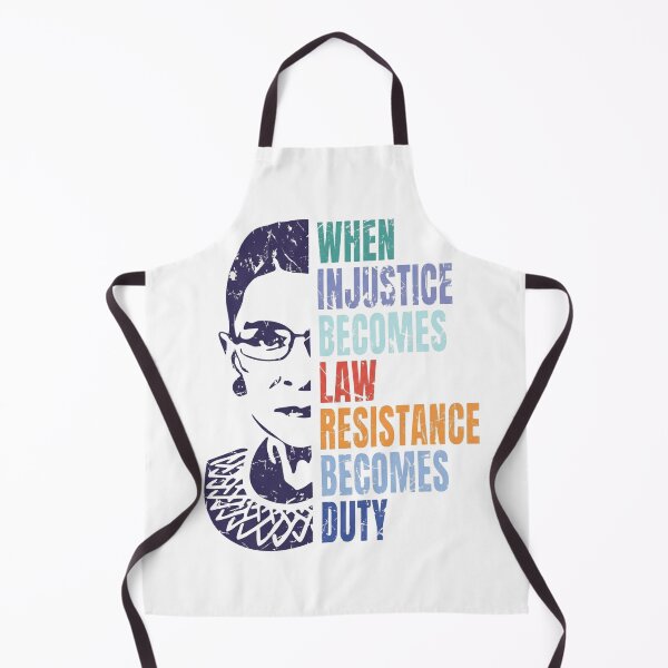 Item preview, When Injustice Becomes Law Resistance Becomes Duty, Political Protest Feminist, Ruth Bader Ginsburg designed and sold by toongstudio.