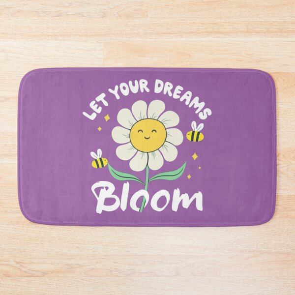 Item preview, Let Your Dreams Bloom - Cute Happy Daisy & Bees Kawaii Art designed and sold by GunnuDesigns.
