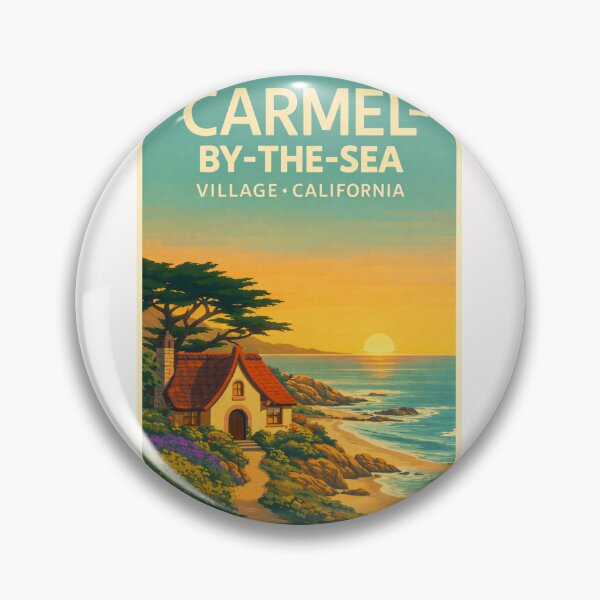 Item preview, Carmel by the Sea Village California – Carmel Beach and Point Lobos State Natural Reserve designed and sold by Places On Earth.