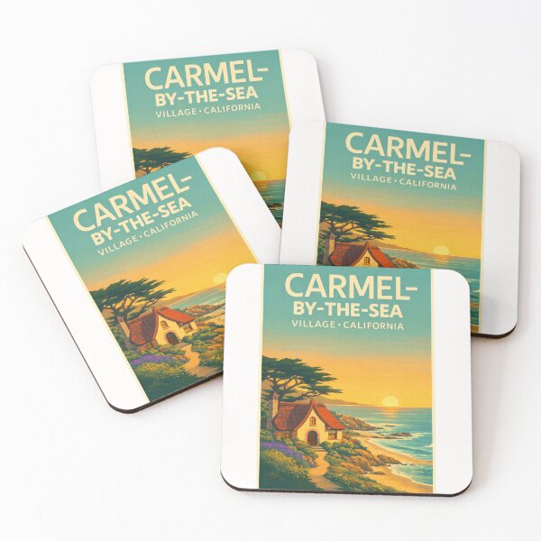 Item preview, Carmel by the Sea Village California – Carmel Beach and Point Lobos State Natural Reserve designed and sold by Places On Earth.