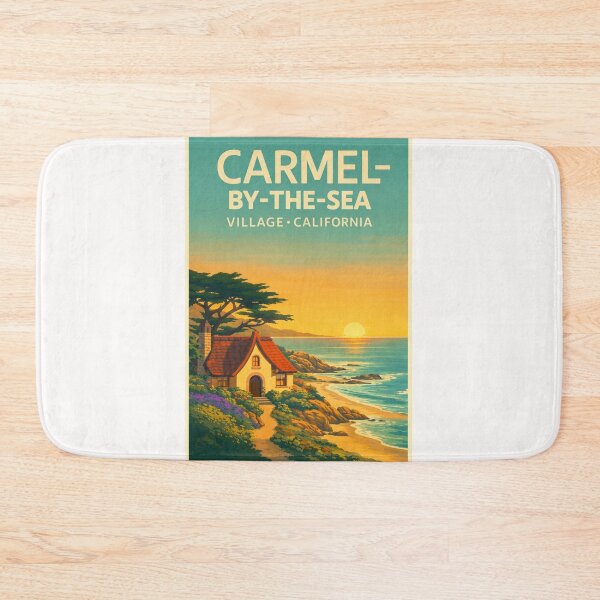 Item preview, Carmel by the Sea Village California – Carmel Beach and Point Lobos State Natural Reserve designed and sold by Places On Earth.