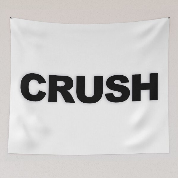 Item preview, CRUSH — Black Minimal Bold Type Statement designed and sold by WORDPAUSE.
