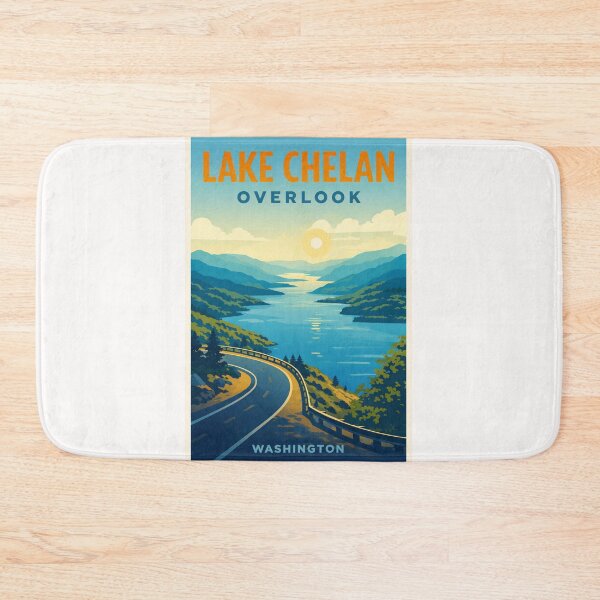 Item preview, Lake Chelan Overlook Washington – North Cascades and Chelan County designed and sold by Places On Earth.