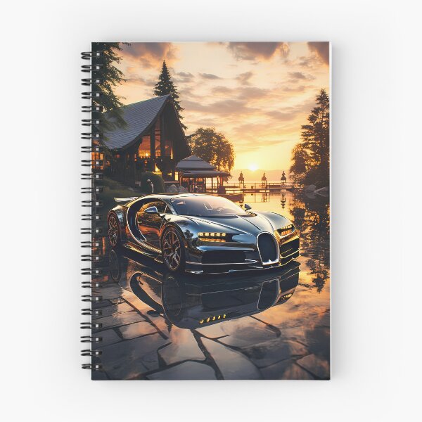 Item preview, Black Performance Car Reflecting Sunset On A Calm Lake designed and sold by RevUpDesign.