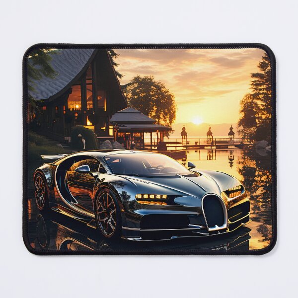 Item preview, Black Performance Car Reflecting Sunset On A Calm Lake designed and sold by RevUpDesign.