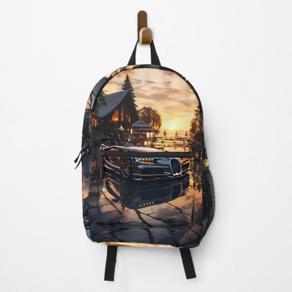 Item preview, Black Performance Car Reflecting Sunset On A Calm Lake designed and sold by RevUpDesign.