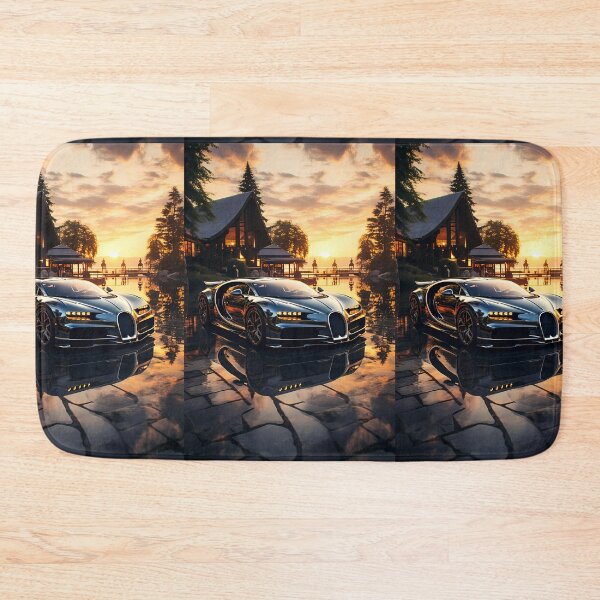Item preview, Black Performance Car Reflecting Sunset On A Calm Lake designed and sold by RevUpDesign.