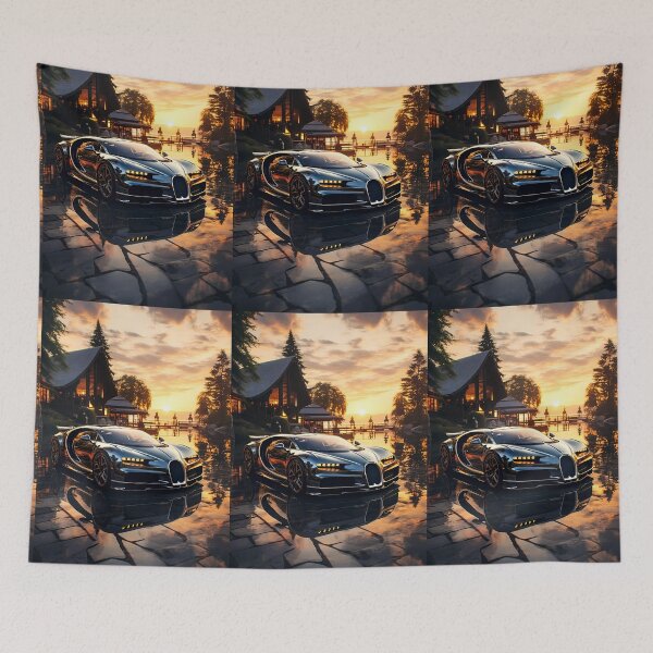 Item preview, Black Performance Car Reflecting Sunset On A Calm Lake designed and sold by RevUpDesign.