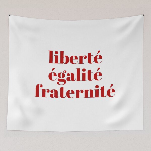 Item preview, Liberté Égalité Fraternité French Republic Quote Art designed and sold by Mars Babe.