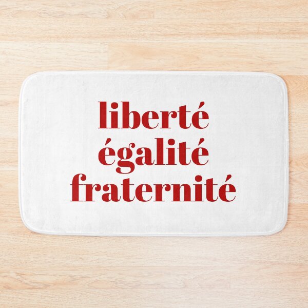 Item preview, Liberté Égalité Fraternité French Republic Quote Art designed and sold by Mars Babe.