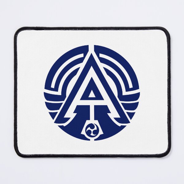 Item preview, Letter A Monogram - Arrow Samurai Crest (Navy Blue) designed and sold by ZenCircle.