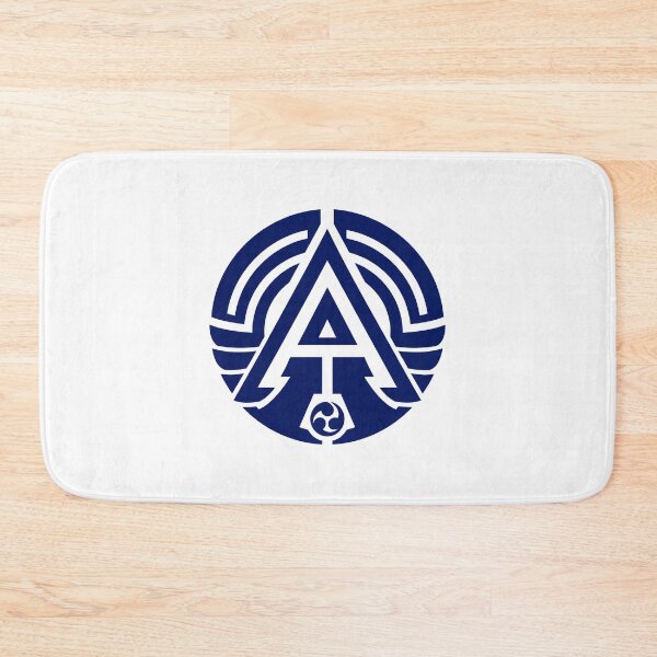 Item preview, Letter A Monogram - Arrow Samurai Crest (Navy Blue) designed and sold by ZenCircle.