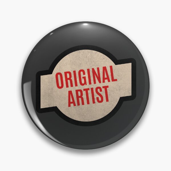 Item preview, Original Artist Badge - Retro Faded Human Creator stamp designed and sold by LaVacheDesign.