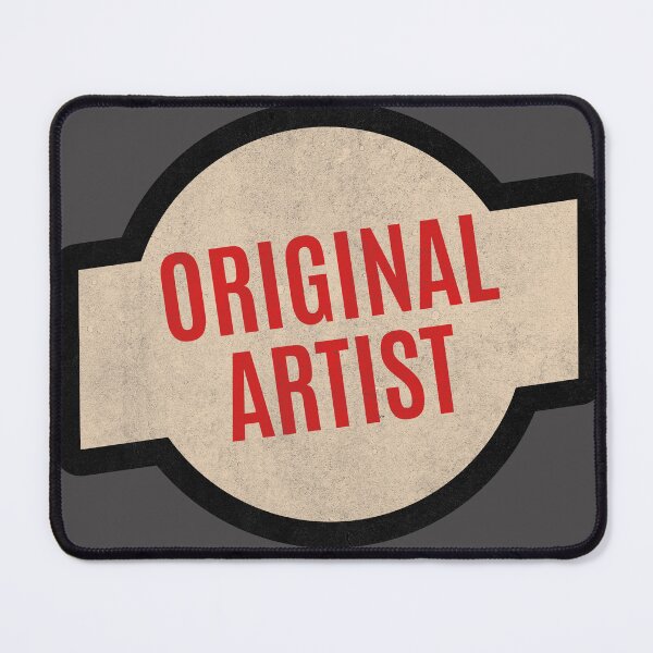 Item preview, Original Artist Badge - Retro Faded Human Creator stamp designed and sold by LaVacheDesign.