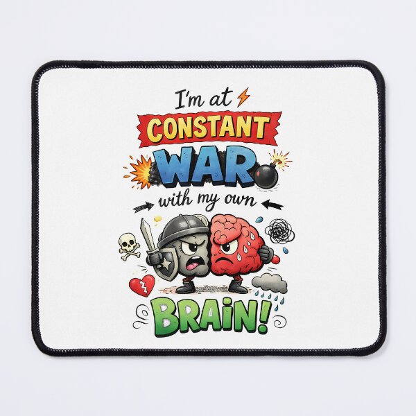 Item preview, Constant War With My Own Brain designed and sold by MarkColeImaging.