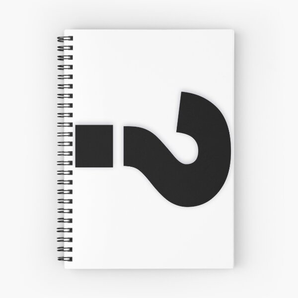 Item preview, QUESTION MARK — Black Minimal Bold Type Statement designed and sold by WORDPAUSE.