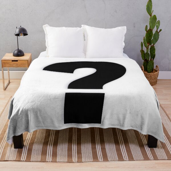 Item preview, QUESTION MARK — Black Minimal Bold Type Statement designed and sold by WORDPAUSE.