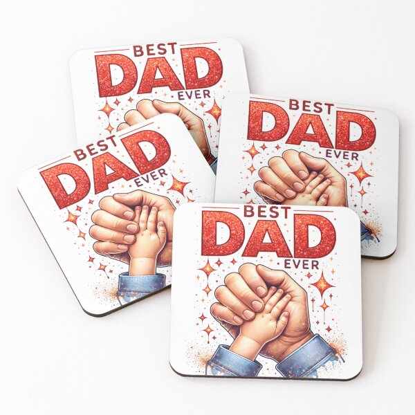 Item preview, Best Dad Ever Baby Hand Holding Father Gift designed and sold by DrukNaStyl.