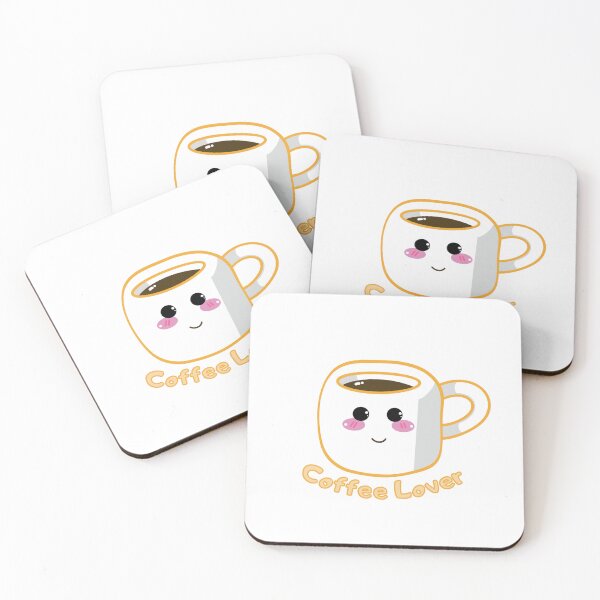 Item preview, Cute Coffee Lover Kawaii Cup Sticker designed and sold by Pastelbeestudio.
