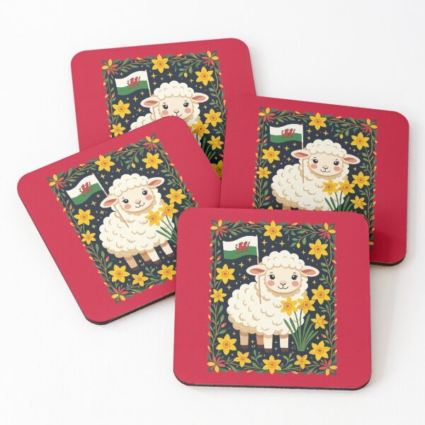 Item preview, Wales Follower Cute Lamb Surrounded By Daffodils designed and sold by taiche.