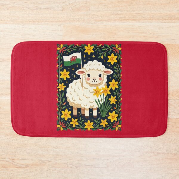 Item preview, Wales Follower Cute Lamb Surrounded By Daffodils designed and sold by taiche.