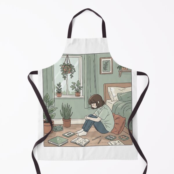 Item preview, shy teenage sitting on the bedroom floor designed and sold by iwzzuel.