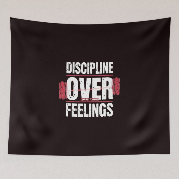 Item preview, Discipline Over Feelings Gym Shirt – Motivational Fitness T-Shirt designed and sold by guchieworldcollection.