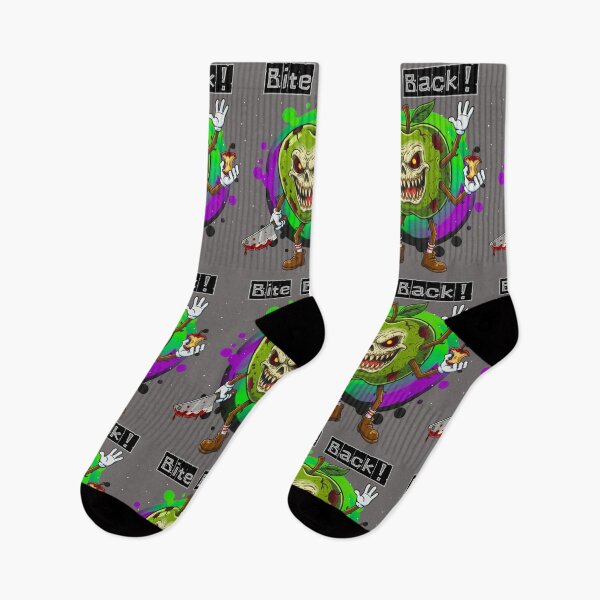 Item preview, Pscho Green Apple- Edgy Evil Food Streetwear designed and sold by MBBialyPiksel.