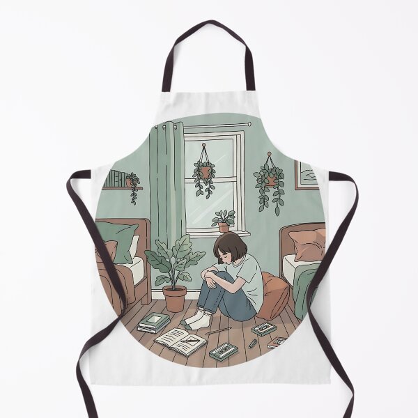 Item preview, shy teenage sitting on the bedroom floor designed and sold by iwzzuel.
