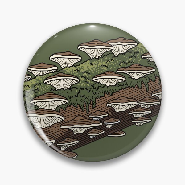 Item preview, Mushrooms on Tree Stump - Forest Scene designed and sold by BRU Design.