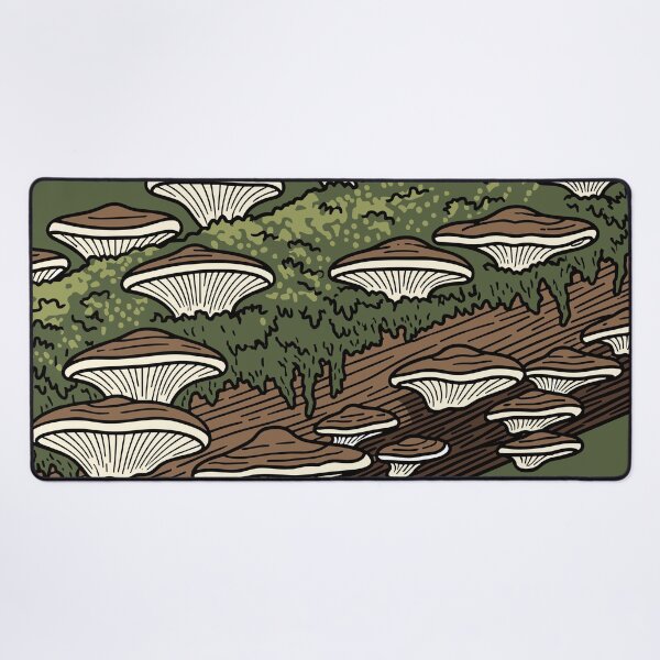 Item preview, Mushrooms on Tree Stump - Forest Scene designed and sold by BRU Design.