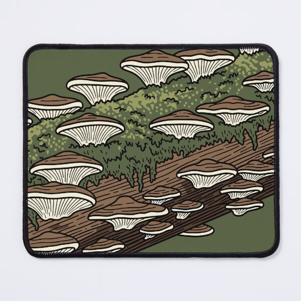 Item preview, Mushrooms on Tree Stump - Forest Scene designed and sold by BRU Design.
