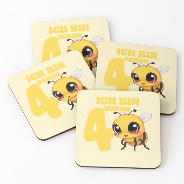 Item preview, Birthday 4 years old Bee Bees cute Little bee designed and sold by FoxyS.