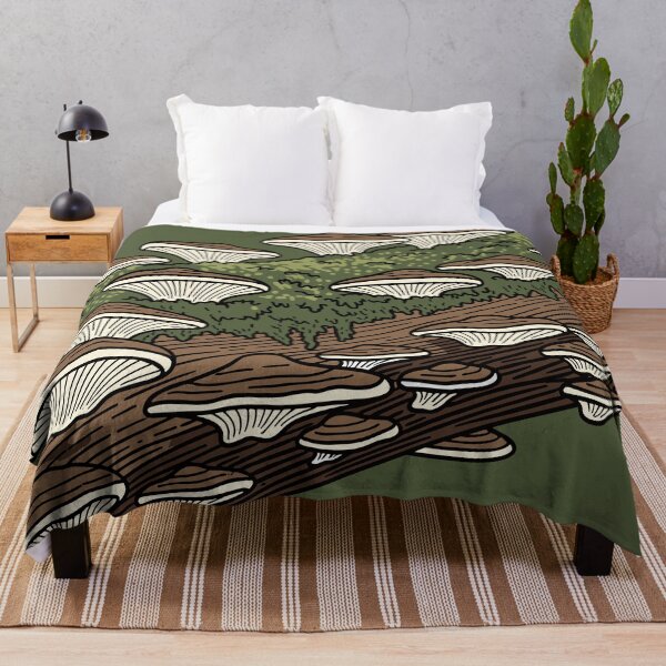 Item preview, Mushrooms on Tree Stump - Forest Scene designed and sold by BRU Design.
