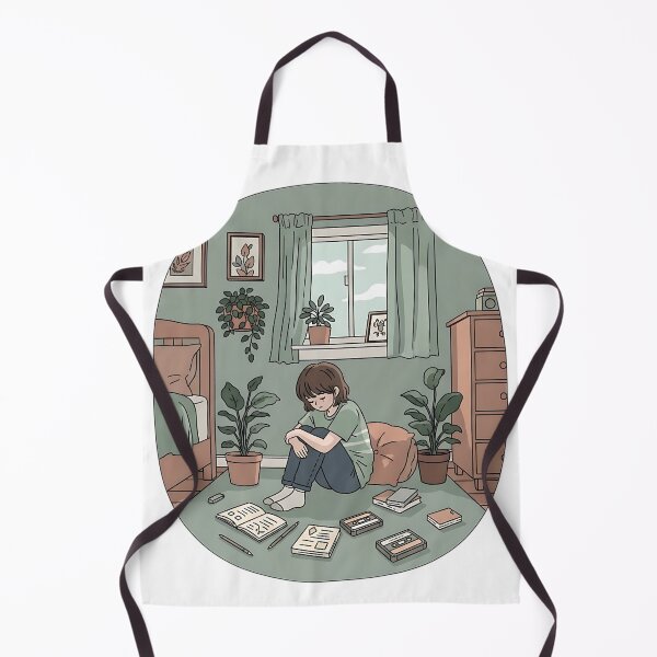 Item preview, shy teenage sitting on the bedroom floor designed and sold by iwzzuel.