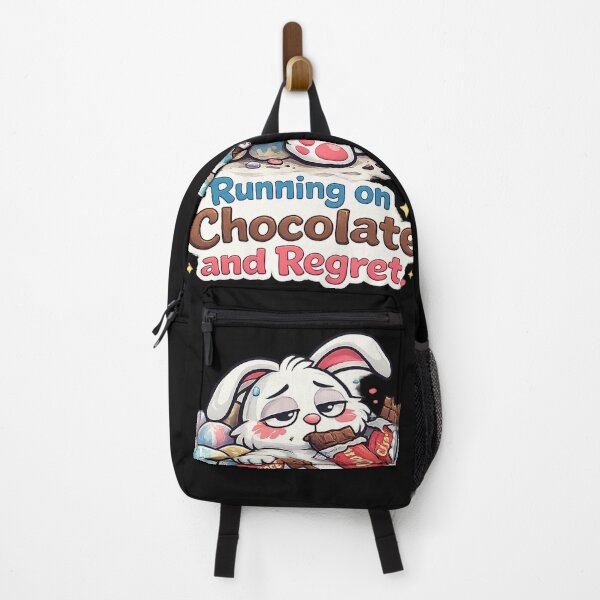 Item preview, Running on Chocolate and Regret – Funny Easter Bunny Design designed and sold by Gentlestate.