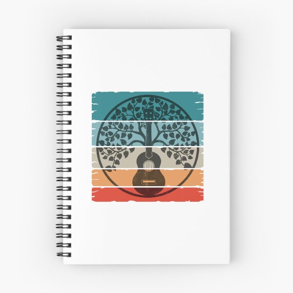 Item preview, Ukulele Mandala on retro sunset designed and sold by UkeverseGifts.