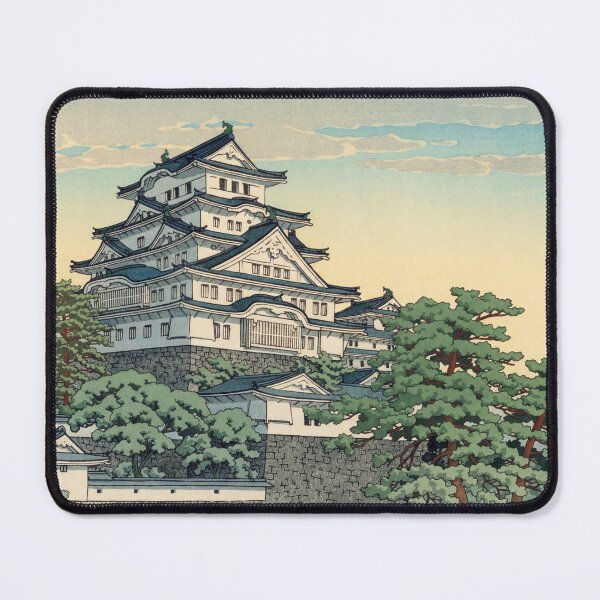 Item preview, Himeji Castle by Hasui Kawase: Japanese Castle Art Print designed and sold by artofuniverse.
