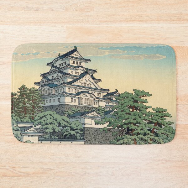 Item preview, Himeji Castle by Hasui Kawase: Japanese Castle Art Print designed and sold by artofuniverse.