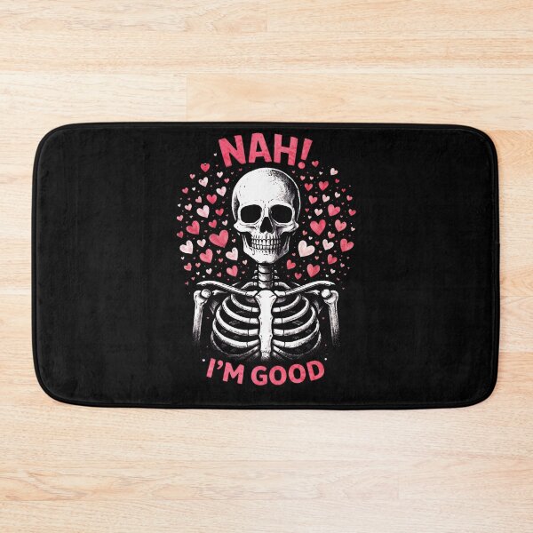 Item preview, Funny Anti Valentine Skeleton with Hearts designed and sold by anamul43.
