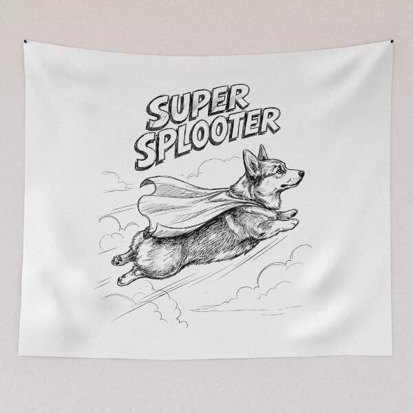 Item preview, Super Splooter - Pembroke Welsh Corgi Dog designed and sold by bapupa.