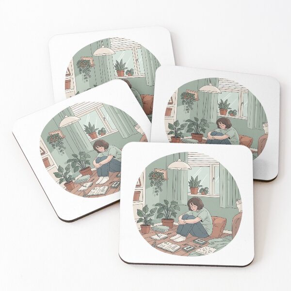 Item preview, Shy teenage sitting on the bedroom floor designed and sold by iwzzuel.