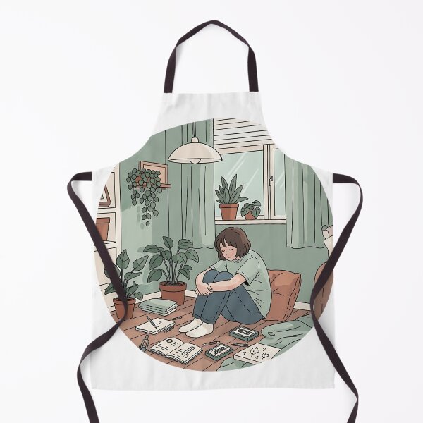 Item preview, Shy teenage sitting on the bedroom floor designed and sold by iwzzuel.