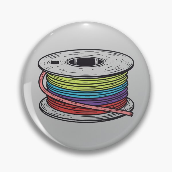 Item preview, Rainbow FIlament Spool Linograph designed and sold by BRU Design.