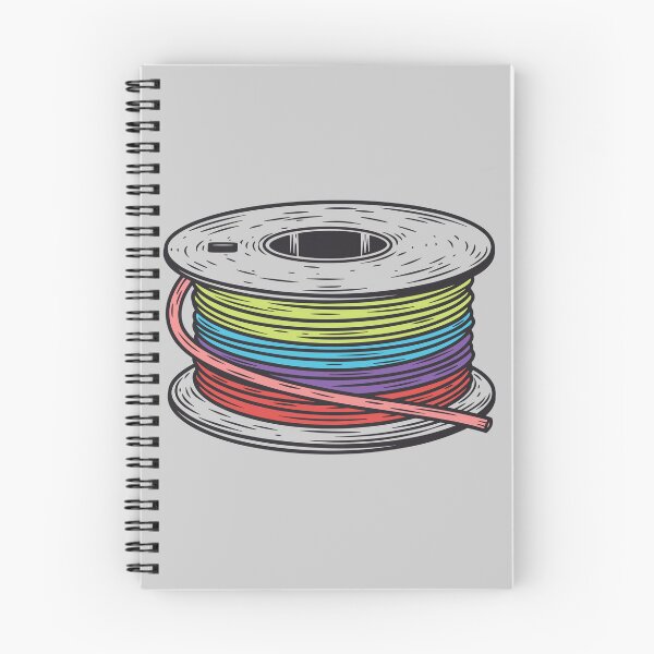 Item preview, Rainbow FIlament Spool Linograph designed and sold by BRU Design.