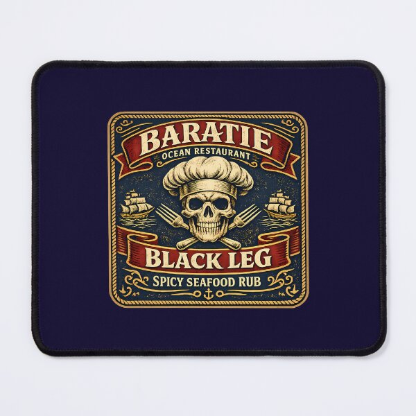 Item preview, Baratie Black Leg Spicy Seafood Rub Label designed and sold by agearb.