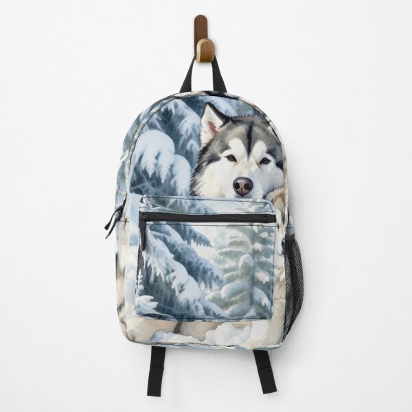 Item preview, Alaskan Malamute family painting designed and sold by Kirrindy Designs.