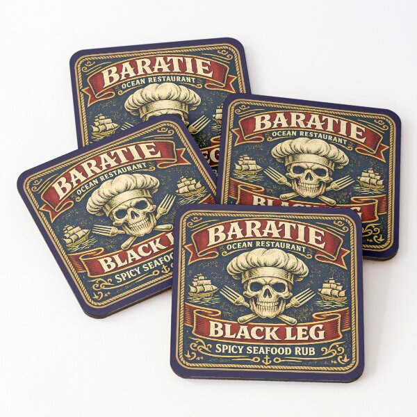 Item preview, Baratie Black Leg Spicy Seafood Rub Label designed and sold by agearb.