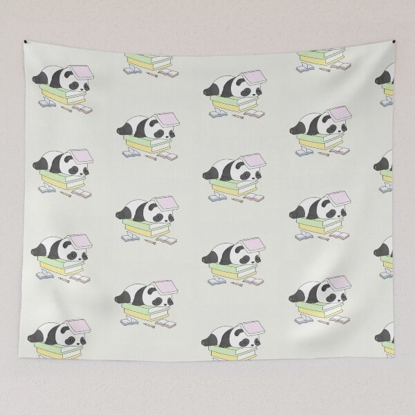 Item preview, Drawing of Graduate Panda Stacks Book Joyfully  designed and sold by NivyasArtistry.